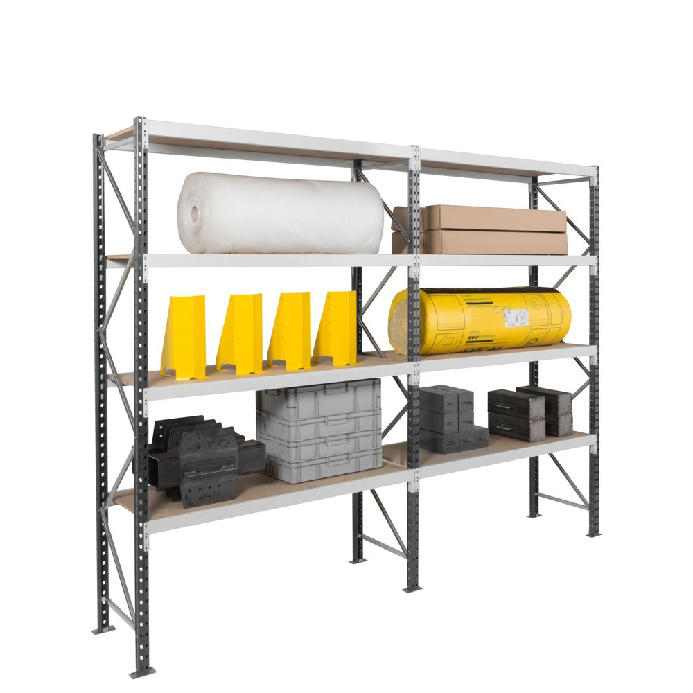 Číslo obrázku produktu 6: ManOrga Široký regál s ocelovými panely, základní pole, VxŠxH 2500 x 2700 x 1 000 mm