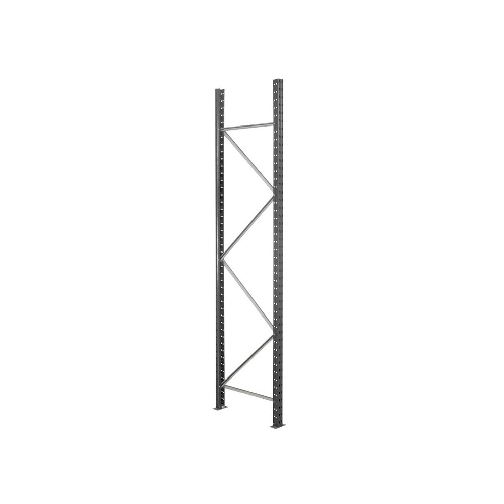 Číslo obrázku produktu 4: ManOrga Široký regál s dřevotřískovými deskami, přídavné pole, grafitová šedá / světle šedá, VxŠxH 2500 x 1500 x 600 mm