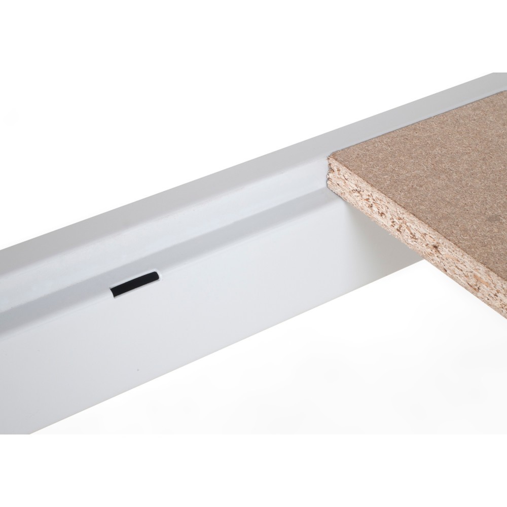Číslo obrázku produktu 5: ManOrga Široký regál s dřevotřískovými deskami, přídavné pole, grafitová šedá / světle šedá, VxŠxH 2500 x 1500 x 600 mm