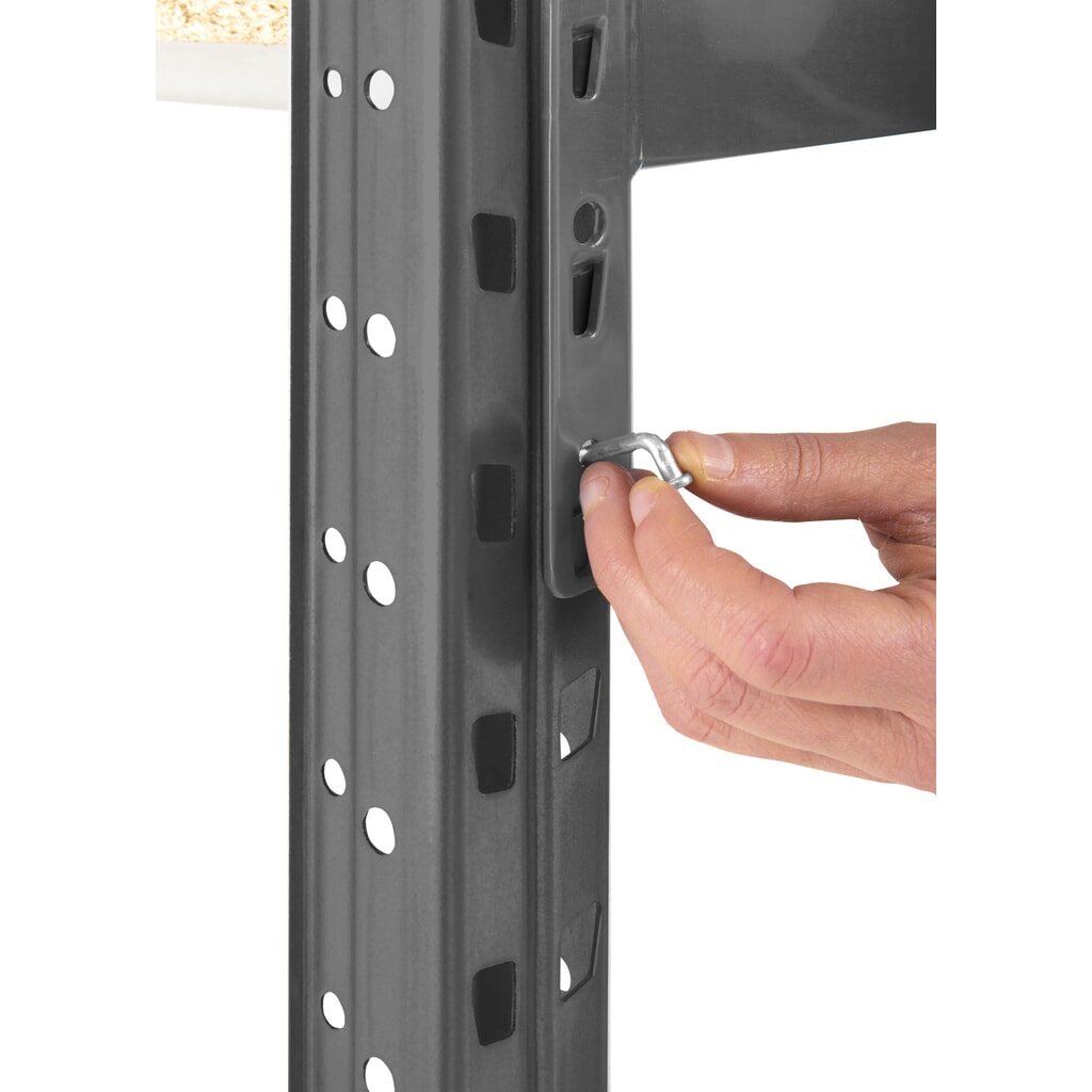 Široký regál ManOrga s ocelovými panely, přídavné pole, nosnost police 710 kg, VxŠxH 3 000 x 2 250 x 600 mm Číslo obrázku produktu 2: Široký regál ManOrga s ocelovými panely, přídavné pole, nosnost police 710 kg, VxŠxH 3 000 x 2 250 x 600 mm
