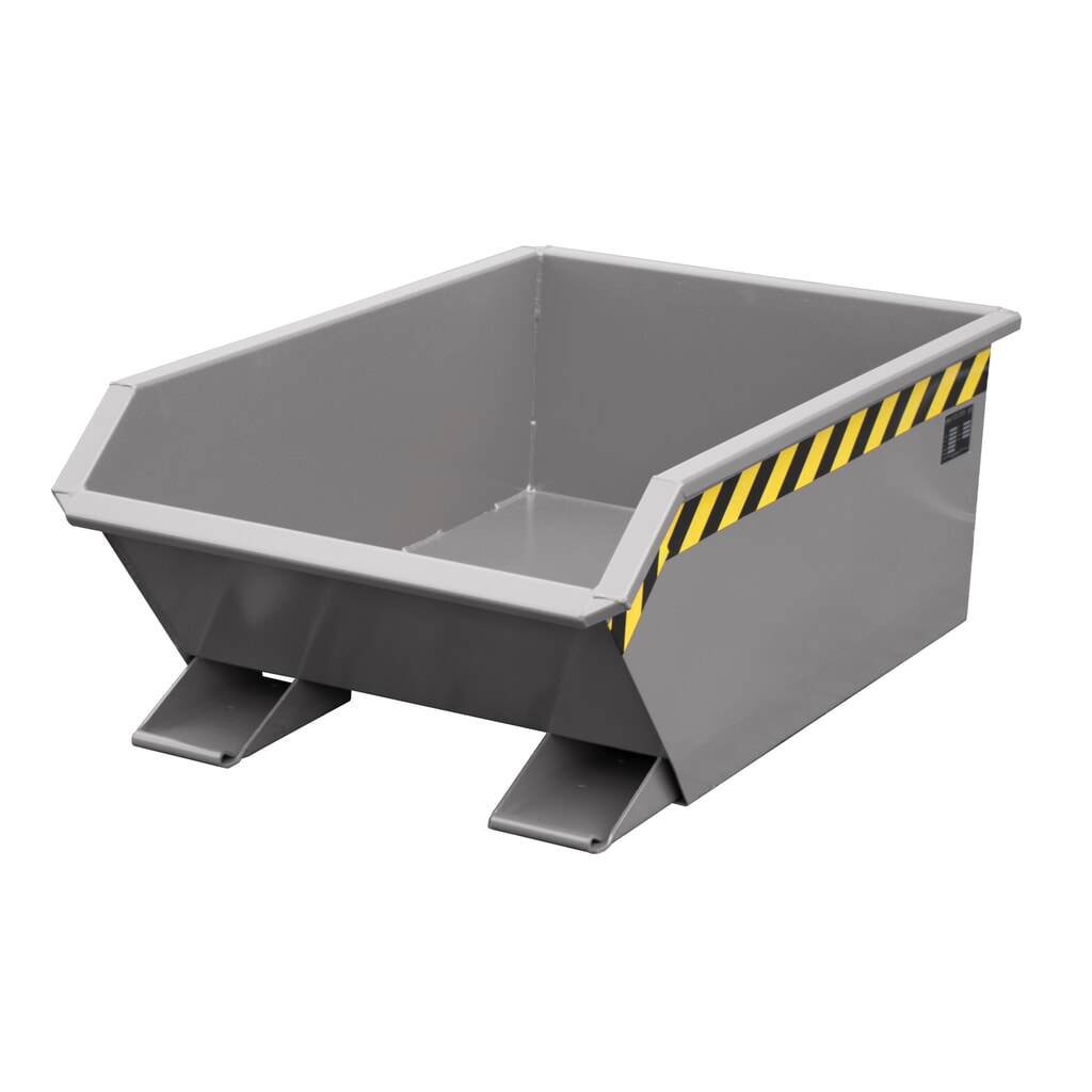 Mini vyklápěcí zásobník Bauer®, extrémně nízká konstrukce, lakované provedení, objem 0,27 m³, RAL 7005 myší šedá Obrázek produktu: Mini vyklápěcí zásobník Bauer®, extrémně nízká konstrukce, lakované provedení, objem 0,27 m³, RAL 7005 myší šedá
