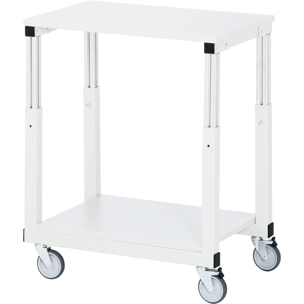 Mobilní pracovní stůl RAU řada E, VxŠxH 650-1000 x 500 x 700 mm, pracovní deska s melaminovým povrchem Obrázek produktu: Mobilní pracovní stůl RAU řada E, VxŠxH 650-1000 x 500 x 700 mm, pracovní deska s melaminovým povrchem