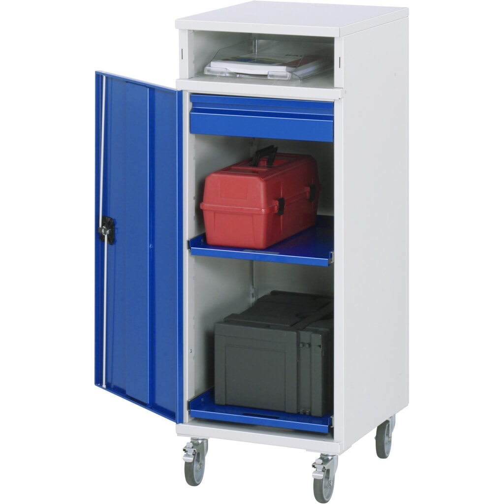 Obrázek produktu: Mobilní pojízdný pult Rau, VxŠxH 1185 x 450 x 520 mm, Zásuvky 1 x 80 mm
