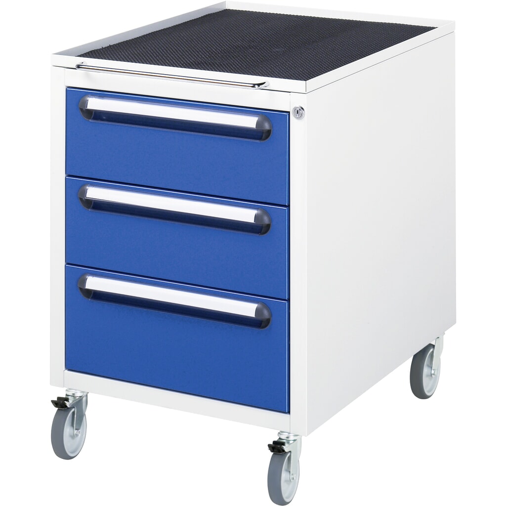 Mobilní spodní kontejner RAU, V׊×H 690 × 480 × 600 mm, 3 zásuvky Obrázek produktu: Mobilní spodní kontejner RAU, V׊×H 690 × 480 × 600 mm, 3 zásuvky