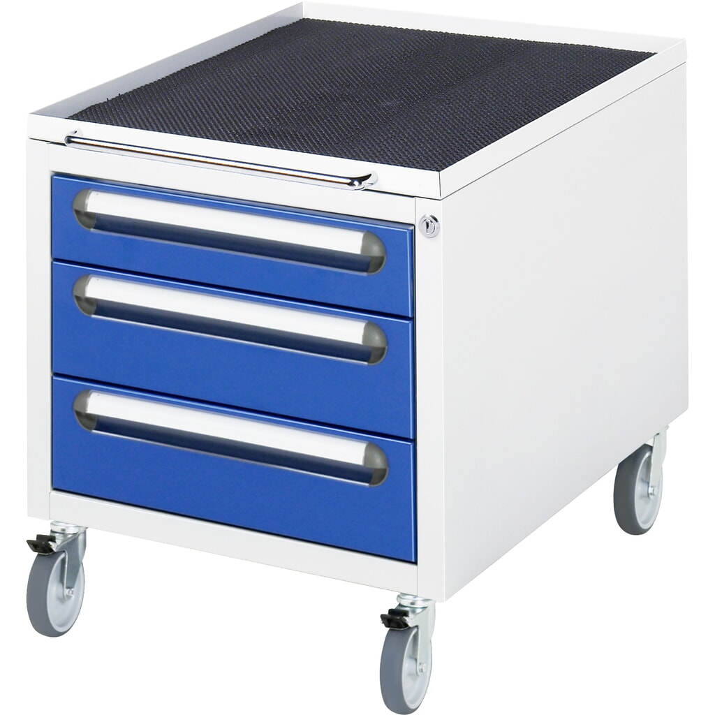 Mobilní spodní kontejner RAU, V׊×H 450 × 480 × 600 mm, 3 zásuvky Obrázek produktu: Mobilní spodní kontejner RAU, V׊×H 450 × 480 × 600 mm, 3 zásuvky