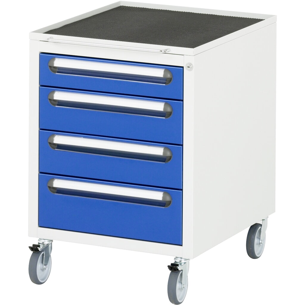 Mobilní spodní kontejner RAU, V׊×H 690 × 480 × 600 mm, 4 zásuvky Obrázek produktu: Mobilní spodní kontejner RAU, V׊×H 690 × 480 × 600 mm, 4 zásuvky