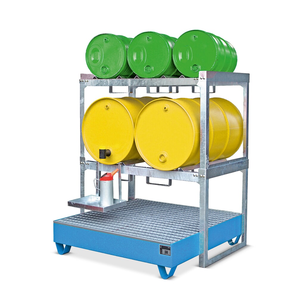 Bauer® Modulární regálový systém na sudy, vך×h 780 × 1310 × 800 mm, pro 2 sudy à 200 l Číslo obrázku produktu 3: Bauer® Modulární regálový systém na sudy, vך×h 780 × 1310 × 800 mm, pro 2 sudy à 200 l