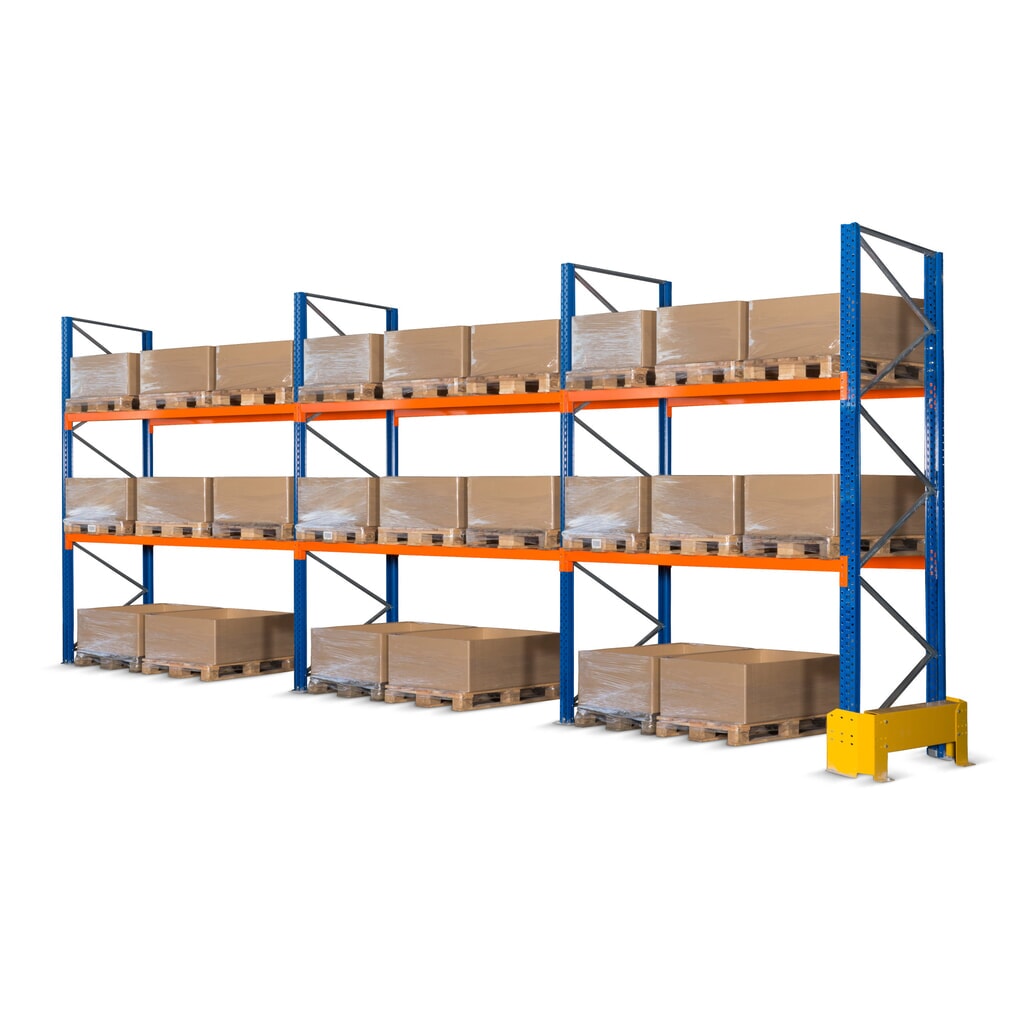 Mřížka zadní stěny pro kompletní sadu paletového regálu, V׊ 2000 × 8700 mm Obrázek produktu: Mřížka zadní stěny pro kompletní sadu paletového regálu, V׊ 2000 × 8700 mm