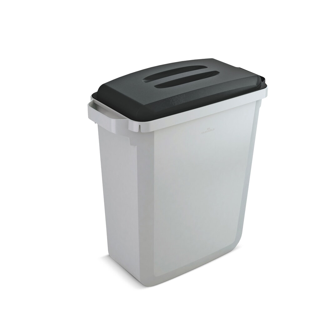 Nádoba na odpad a sběrné suroviny DURABLE, 60 litrů, PP, šedá Obrázek produktu: Nádoba na odpad a sběrné suroviny DURABLE, 60 litrů, PP, šedá