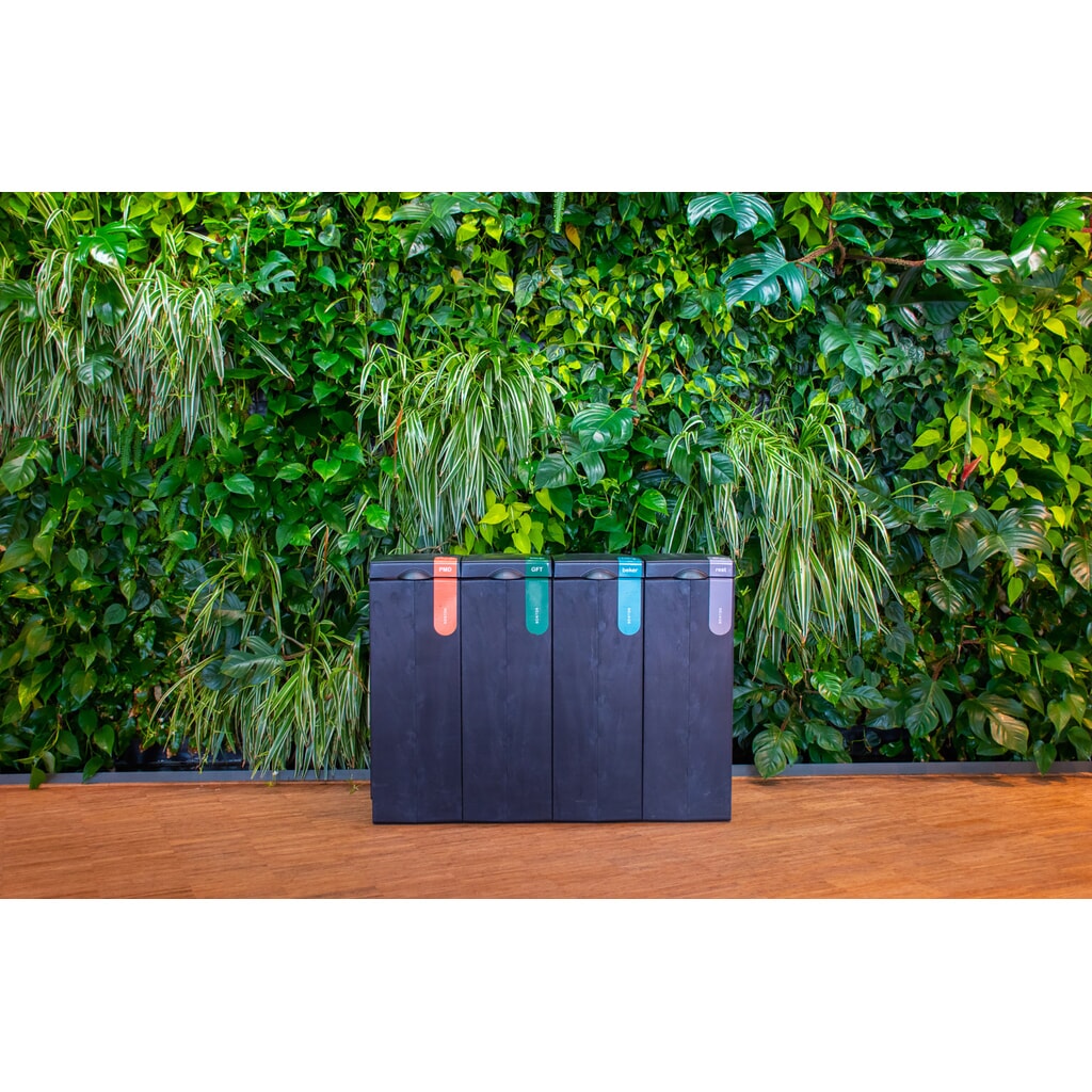 Nádoba na odpad BON TON Original, vyrobeno ze 100% recyklovaného polypropylenu, 70 litrů, šedá/oranžová Číslo obrázku produktu 3: Nádoba na odpad BON TON Original, vyrobeno ze 100% recyklovaného polypropylenu, 70 litrů, šedá/oranžová