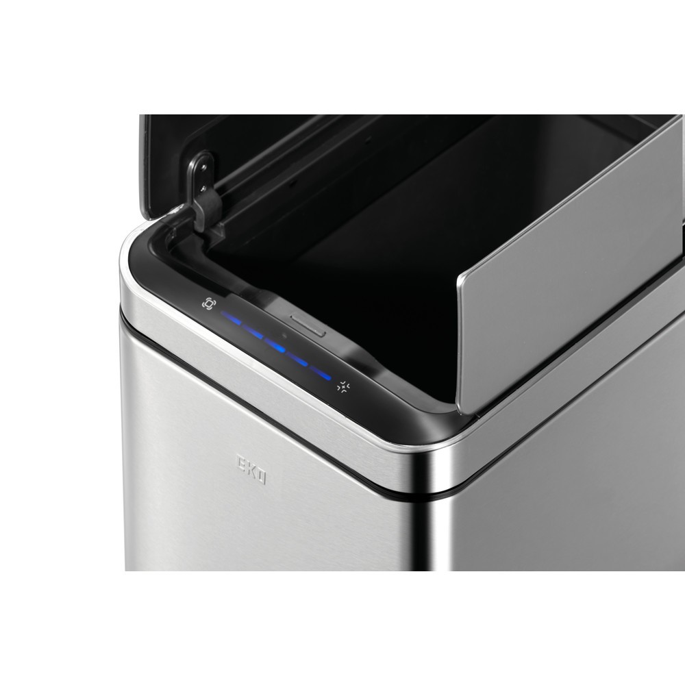 Číslo obrázku produktu 7: Nádoba na odpad EKO Deluxe Phantom Sensor, 45 litrů, matovaná ušlechtilá ocel