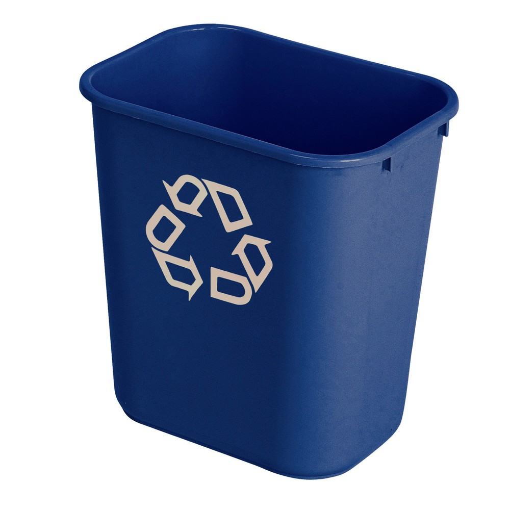 Obrázek produktu: Nádoba na odpad Rubbermaid®, obdélníková, 26,6 litru, modrá