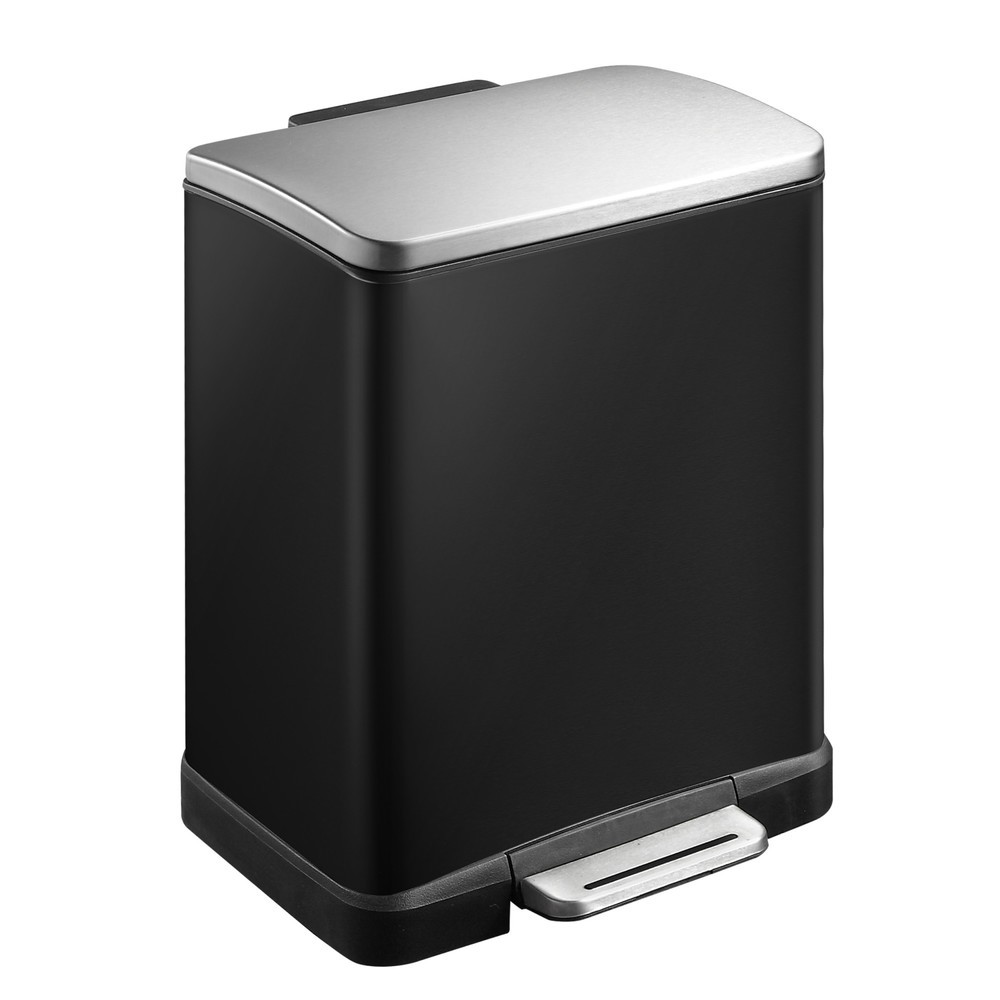 Obrázek produktu: Nádoba na odpad s nášlapem EKO E-Cube, 12 litrů, černá