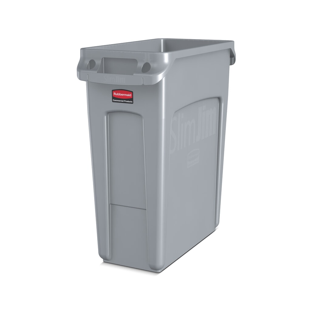 Obrázek produktu: Nádoba na tříděný odpad Rubbermaid® Slim Jim®, 60 litrů, se zavzdušňovacími kanály