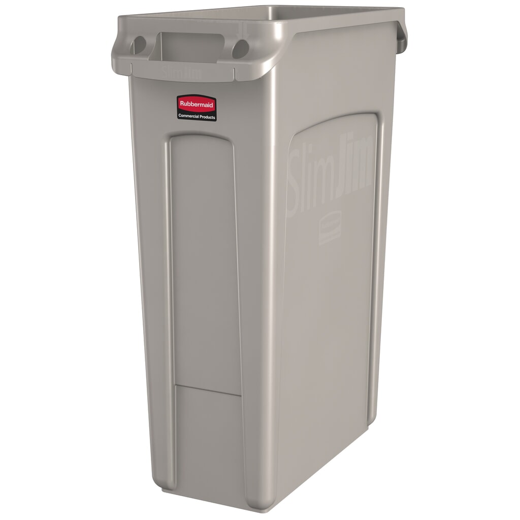 Nádoba na sběrné suroviny Rubbermaid® Slim Jim, s větracími otvory, béžová, 87 litrů Obrázek produktu: Nádoba na sběrné suroviny Rubbermaid® Slim Jim, s větracími otvory, béžová, 87 litrů