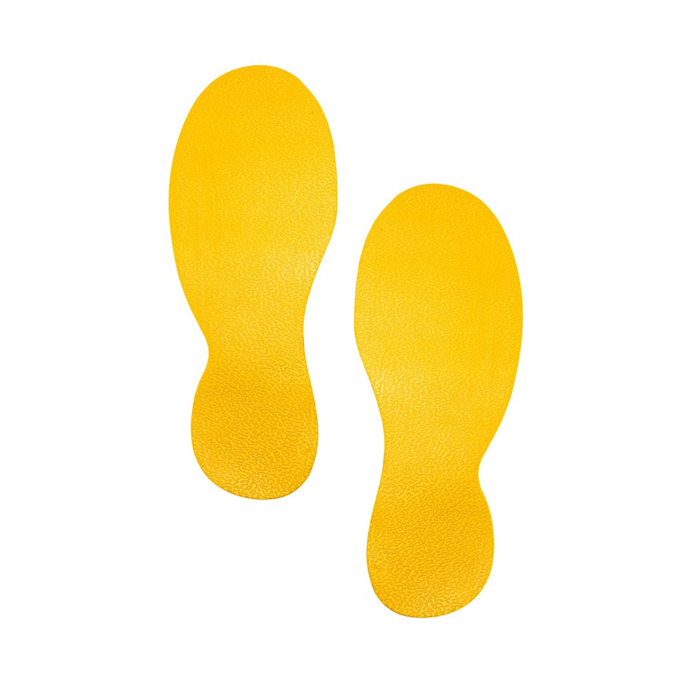 Číslo obrázku produktu 1: Nálepka na podlahu DURABLE stopa, D×Š 240 × 90 mm, tloušťka 0,7 mm, odstranitelná, 30 ks/balení