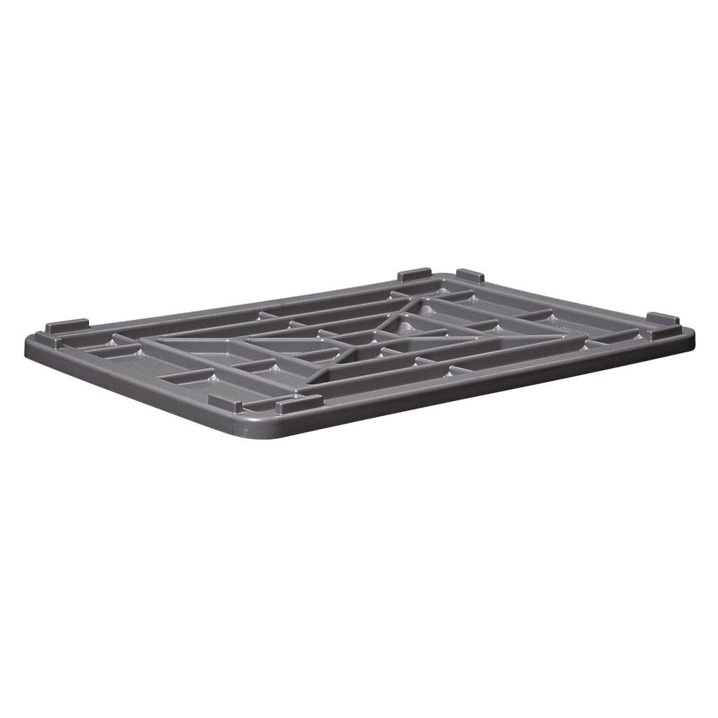 Nasazovací víko na velkoobjemové nádoby z polyetylenu, ŠxH 1030 x 630 mm Obrázek produktu: Nasazovací víko na velkoobjemové nádoby z polyetylenu, ŠxH 1030 x 630 mm