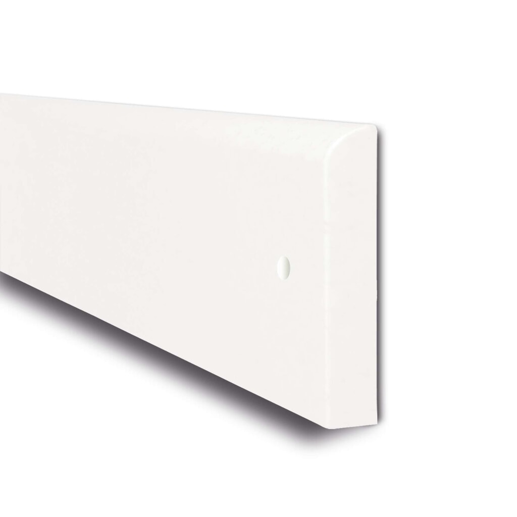 Protinárazová ochrana MORAVIA na stěny, k montáži, VxŠ 150 x 10 mm, délka 2060 mm, bílá Obrázek produktu: Protinárazová ochrana MORAVIA na stěny, k montáži, VxŠ 150 x 10 mm, délka 2060 mm, bílá