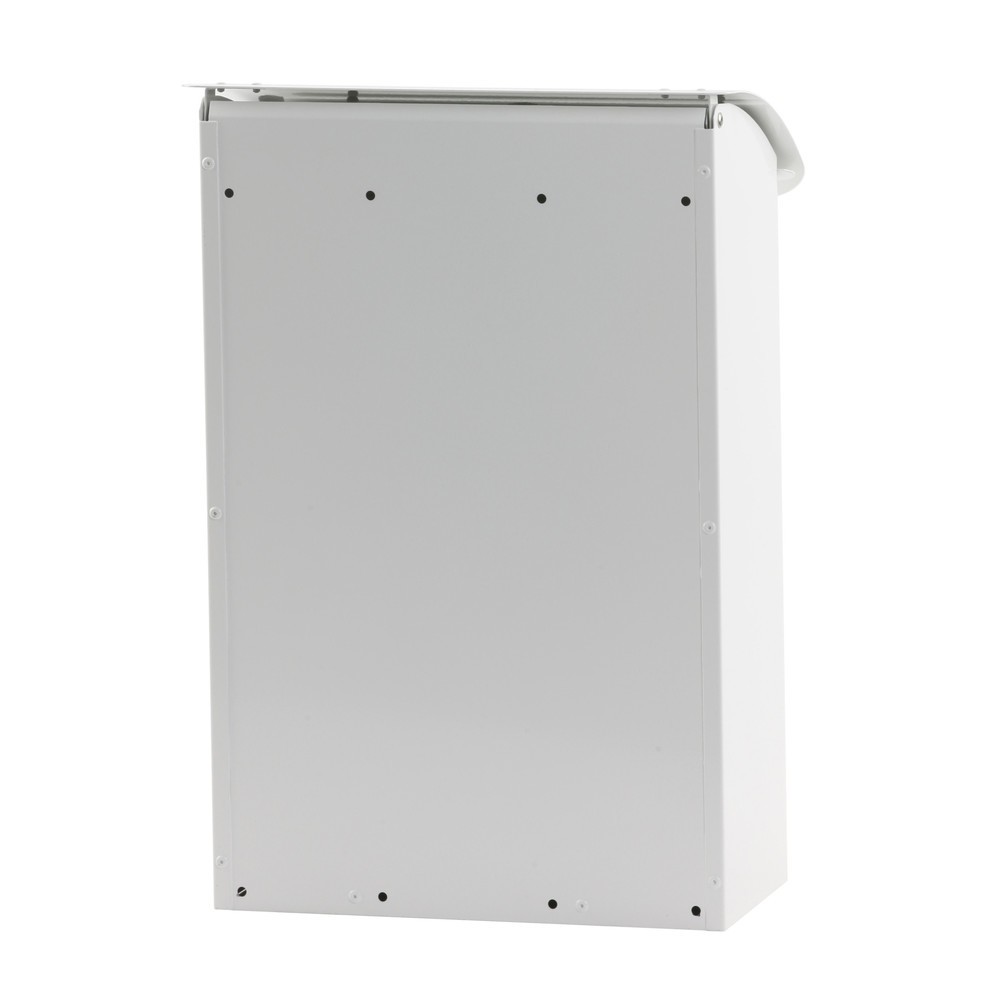 Číslo obrázku produktu 4: Nástěnná poštovní schránka, DxŠxV 180 x 290 x 425 mm, s uzamykatelným vhazovacím otvorem, bílá