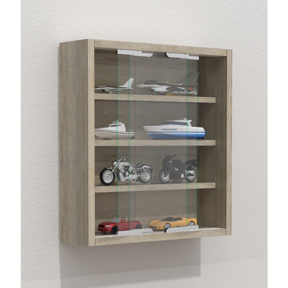 Číslo obrázku produktu 2: Nástěnná vitrína Agisa S, dub Sonoma