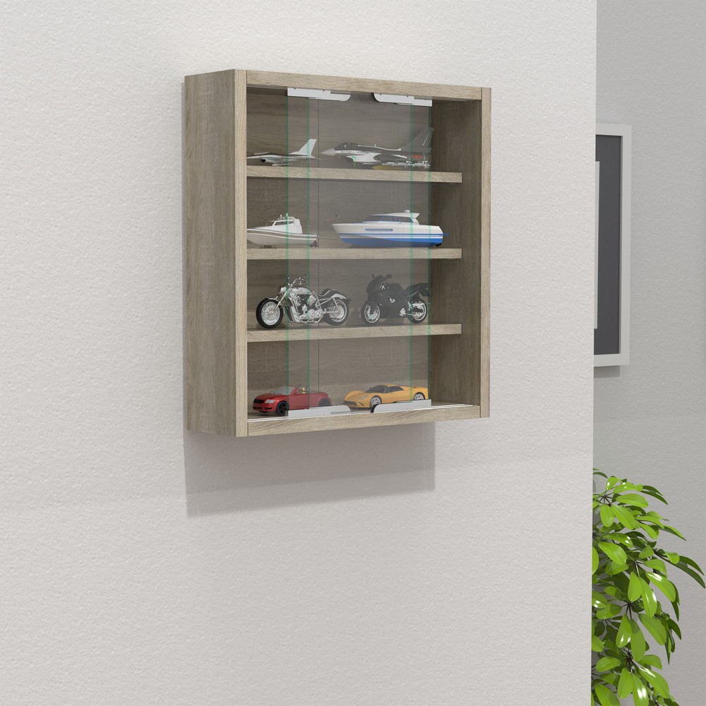 Číslo obrázku produktu 3: Nástěnná vitrína Agisa S, dub Sonoma