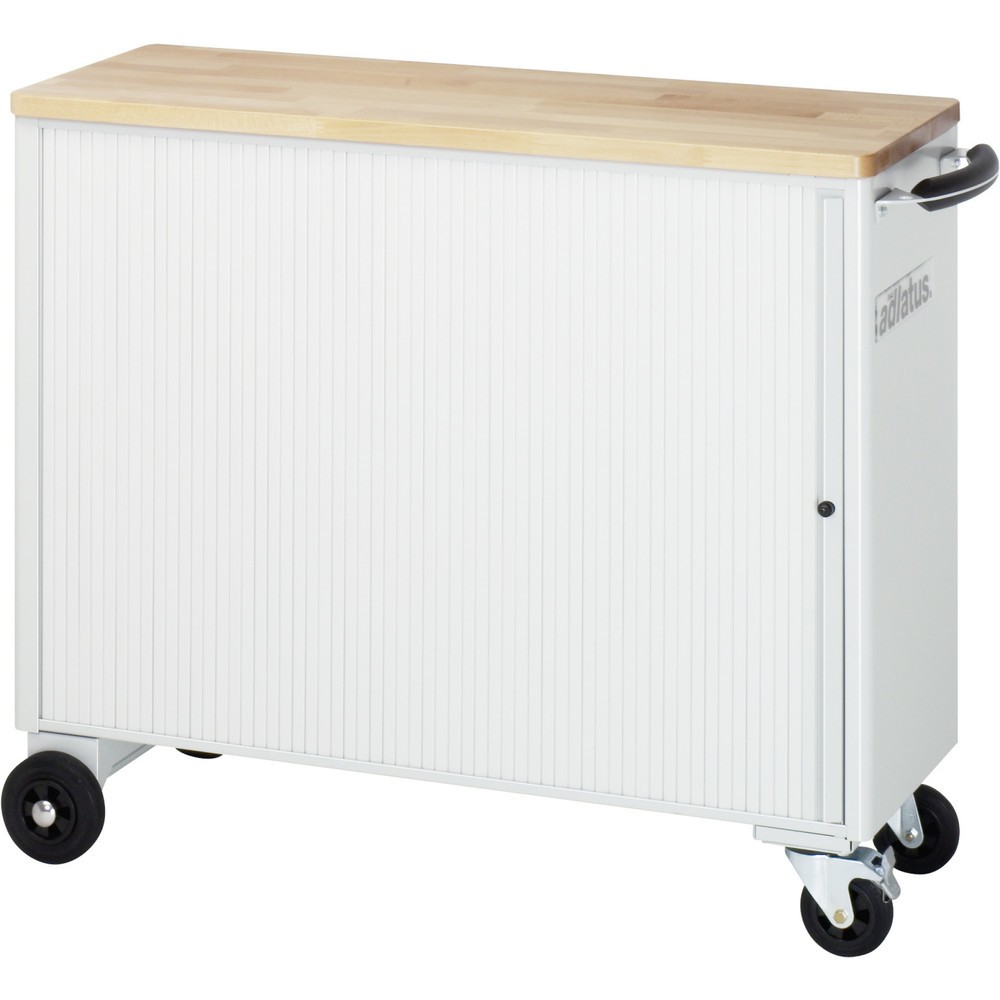 Číslo obrázku produktu 3: Nástrojový vozík RAU řada adlatus, VxŠxH 860 x 1025 x 400 mm, 6x zásuvka 3 x 40, 3 x 105 mm, buková pracovní deska