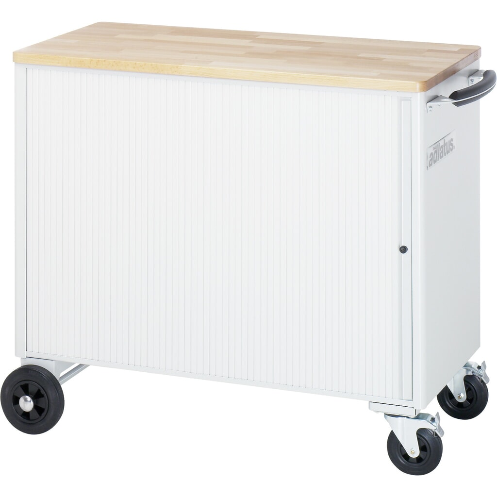 Nástrojový vozík RAU řada adlatus, VxŠxH 890 x 1025 x 520 mm, 6x zásuvka 2 x 40, 2 x 105, 2 x 130 mm, buková pracovní deska Číslo obrázku produktu 4: Nástrojový vozík RAU řada adlatus, VxŠxH 890 x 1025 x 520 mm, 6x zásuvka 2 x 40, 2 x 105, 2 x 130 mm, buková pracovní deska