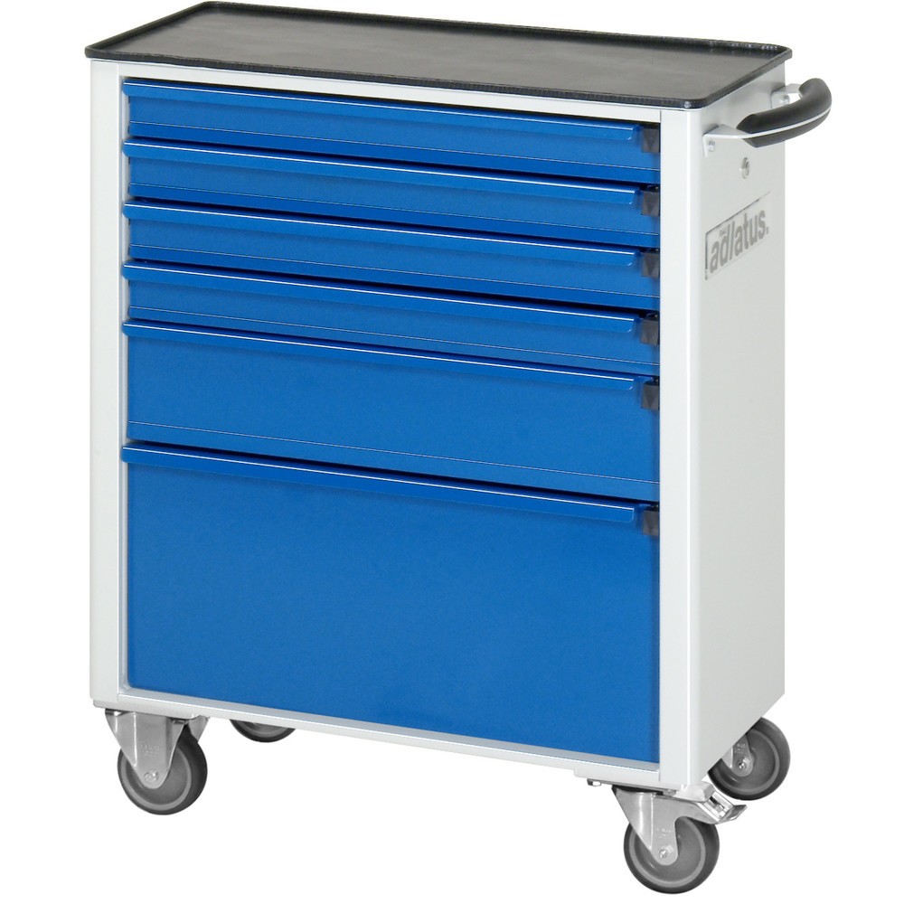 Číslo obrázku produktu 2: Nástrojový vozík RAU řada adlatus 700, VxŠxH 860 x 700 x 350 mm, 6x zásuvka 4 x 65, 1 x 130, 1 x 260 mm, kovová pracovní deska