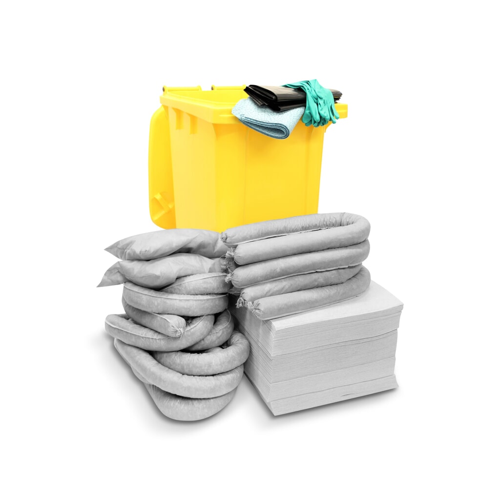 Obrázek produktu: Nouzová souprava Universal, pojízdná nádoba, absorpční kapacita 200 l, Šedá