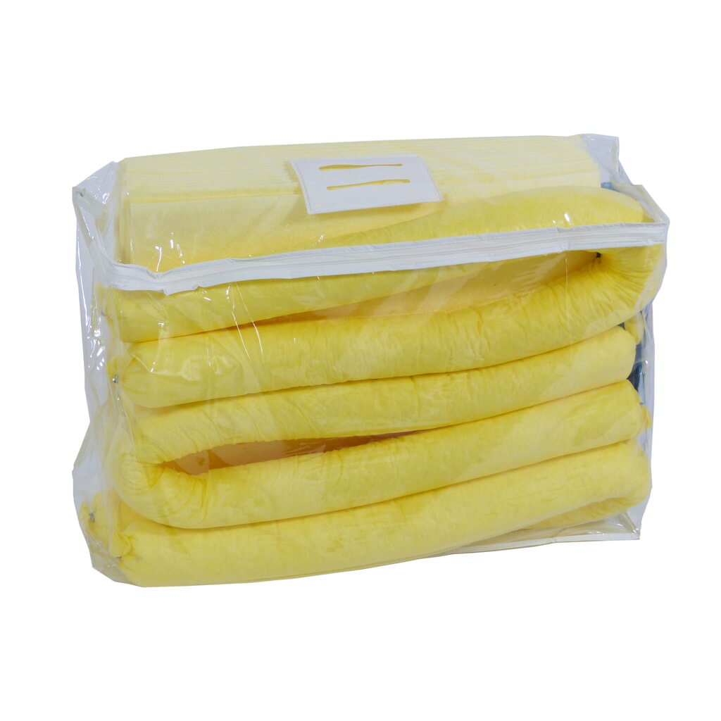 Nouzová souprava v PVC tašce, chemikálie, absorpční kapacita 50 l Obrázek produktu: Nouzová souprava v PVC tašce, chemikálie, absorpční kapacita 50 l