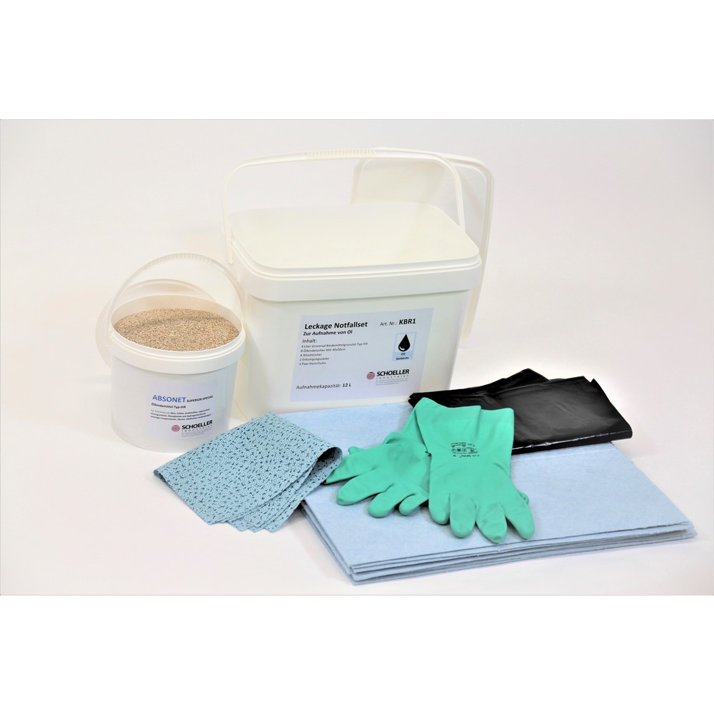 Číslo obrázku produktu 2: Nouzový box pro případ úniku, olej, absorpční kapacita 12 l, modrý