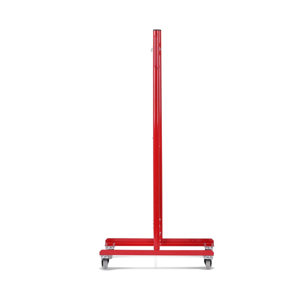 Číslo obrázku produktu 3: Nůžková zábrana, kolečka z obou stran, šířka 3600 mm, červená/bílá