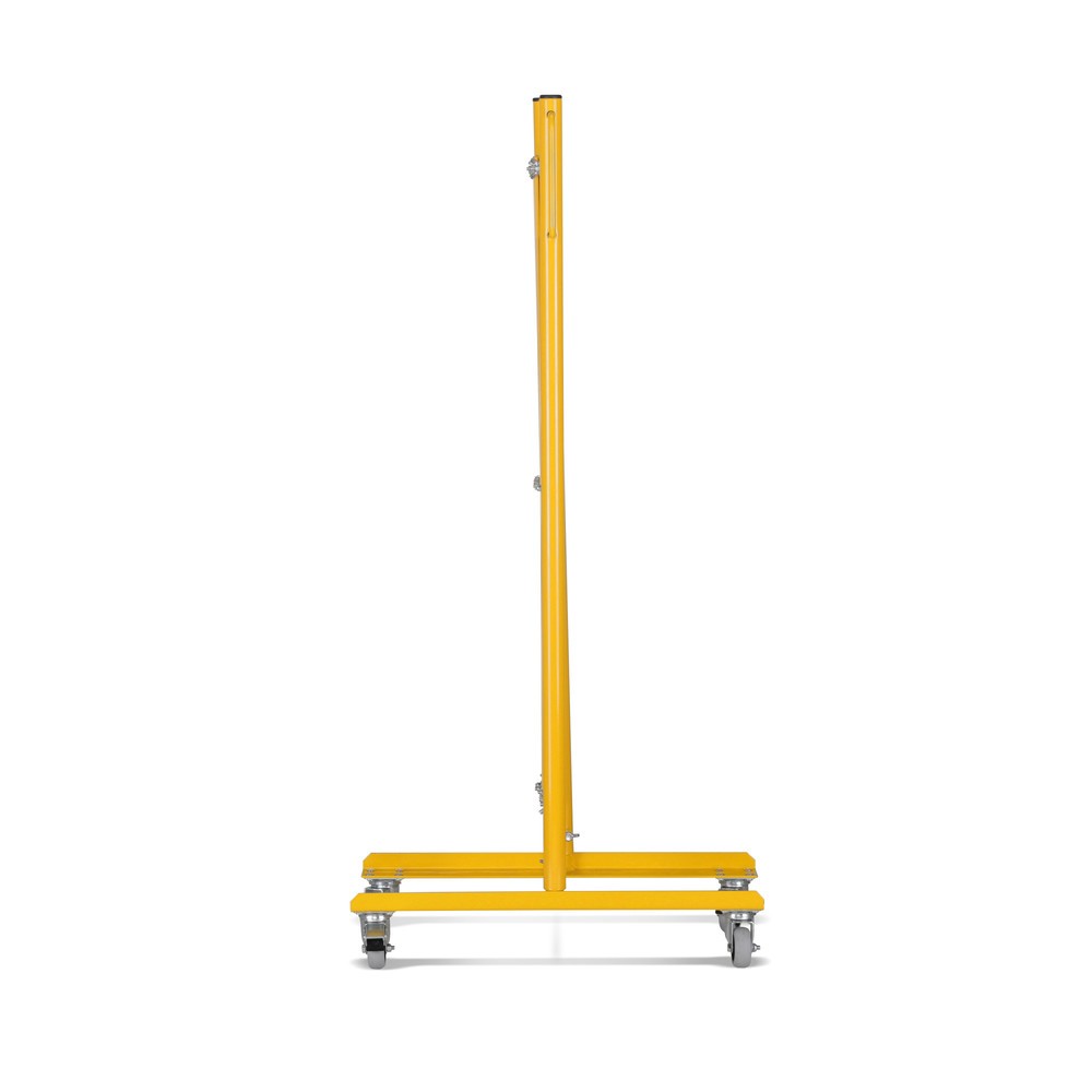 Číslo obrázku produktu 3: Nůžková zábrana, kolečka z obou stran, šířka 3600 mm, černá/žlutá