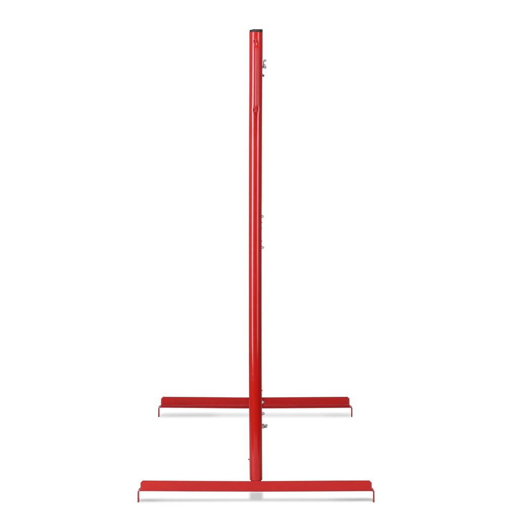 Nůžková zábrana, noha z obou stran, šířka 3600 mm, červená/bílá Číslo obrázku produktu 7: Nůžková zábrana, noha z obou stran, šířka 3600 mm, červená/bílá