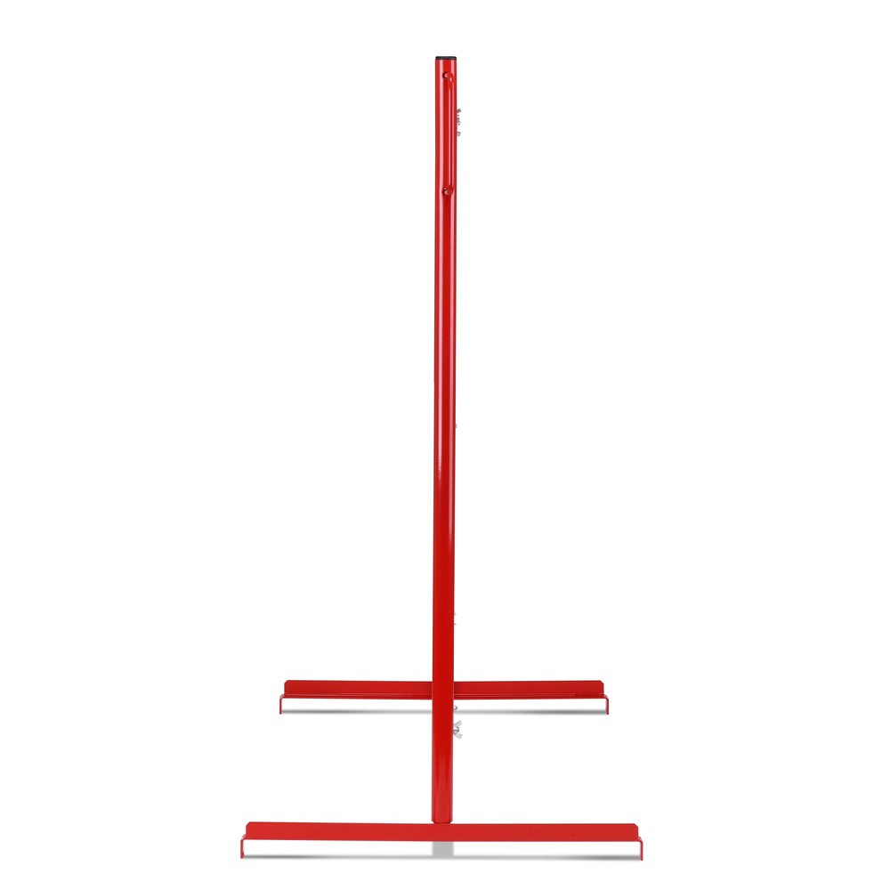 Číslo obrázku produktu 7: Nůžková zábrana, noha z obou stran, šířka 4000 mm, červená/bílá