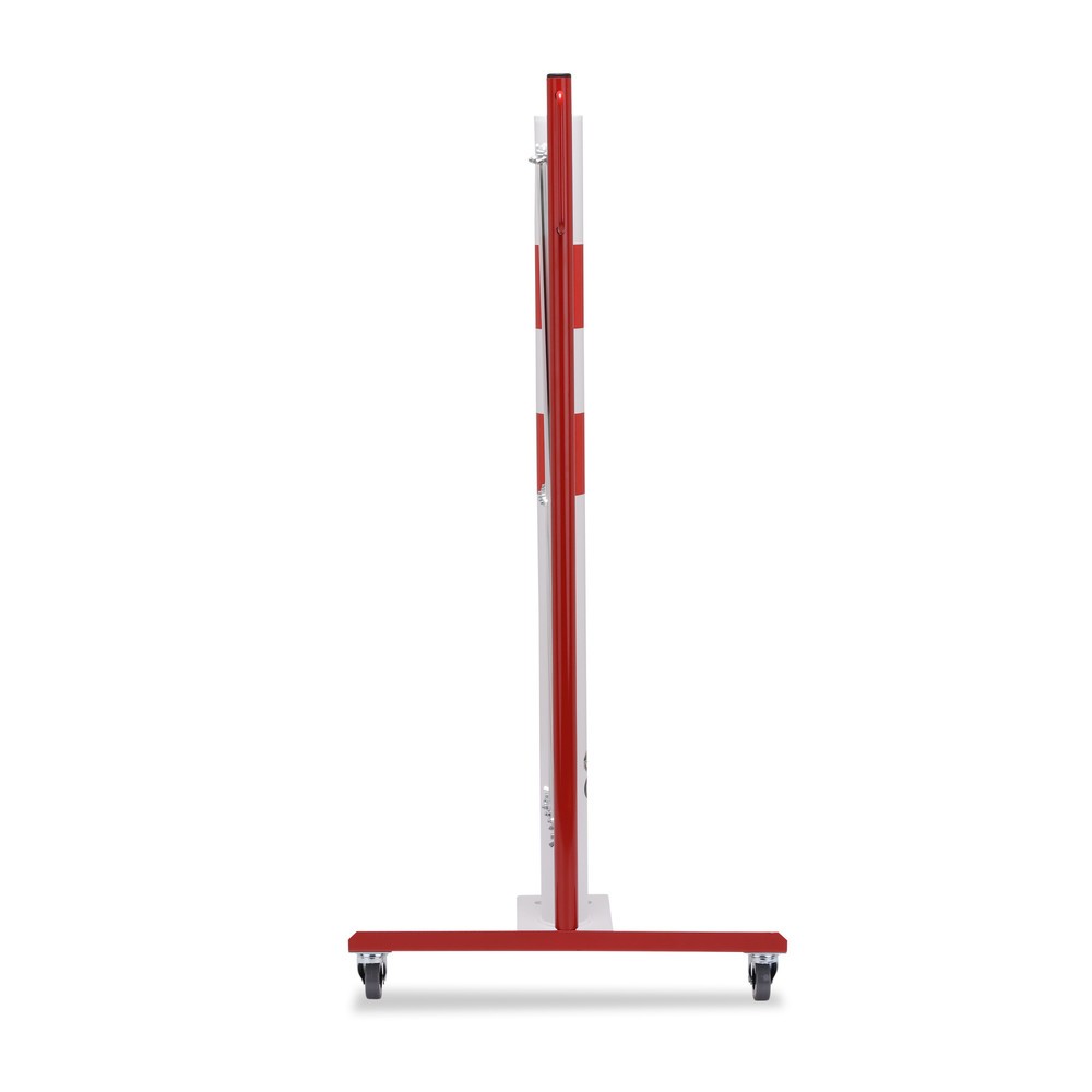 Číslo obrázku produktu 3: Nůžková zábrana se zahrazovacím sloupkem, Ø 60 mm, šířka 3600 mm, červená/bílá