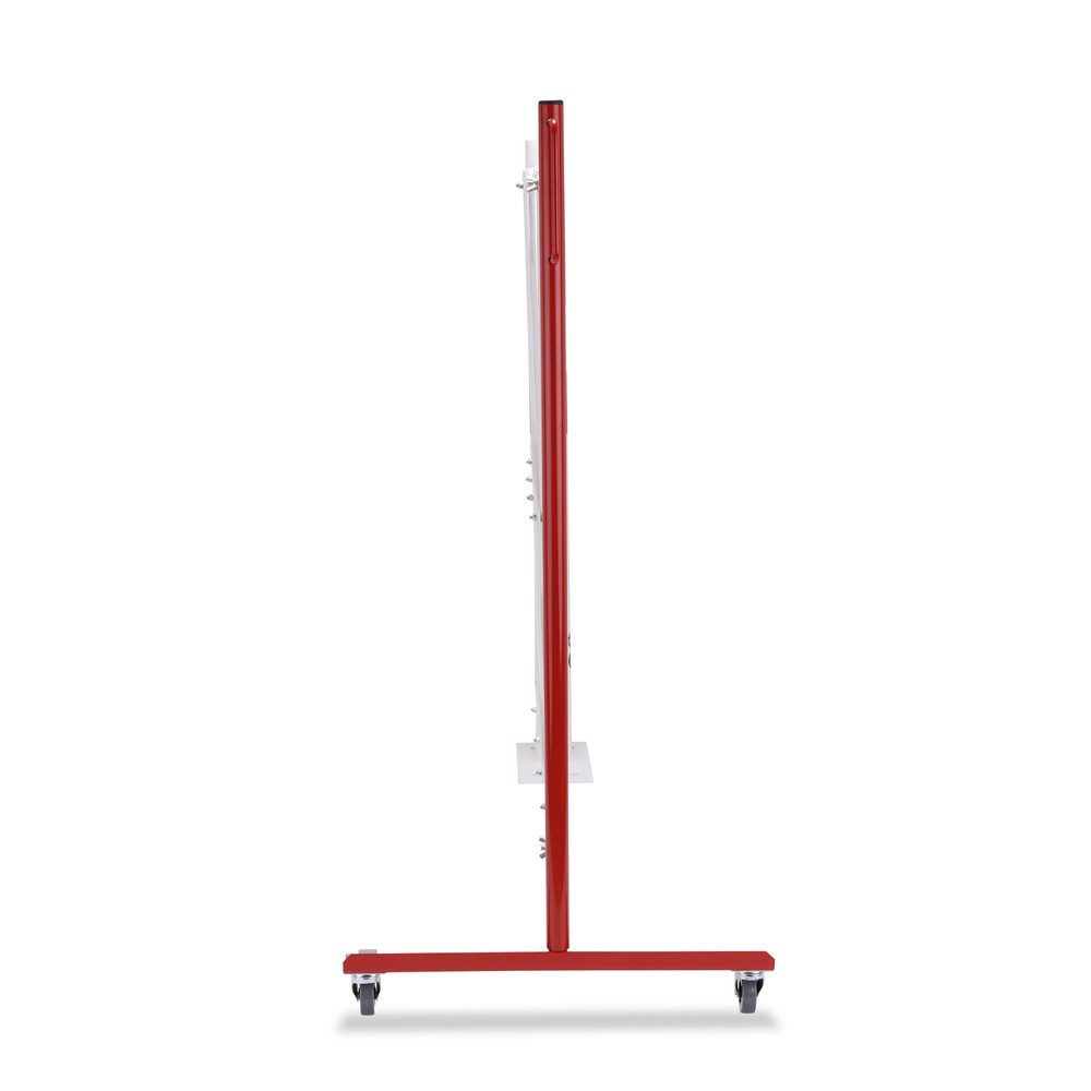Číslo obrázku produktu 7: Nůžková zábrana se zahrazovacím sloupkem, Ø 60 mm, šířka 3600 mm, červená/bílá