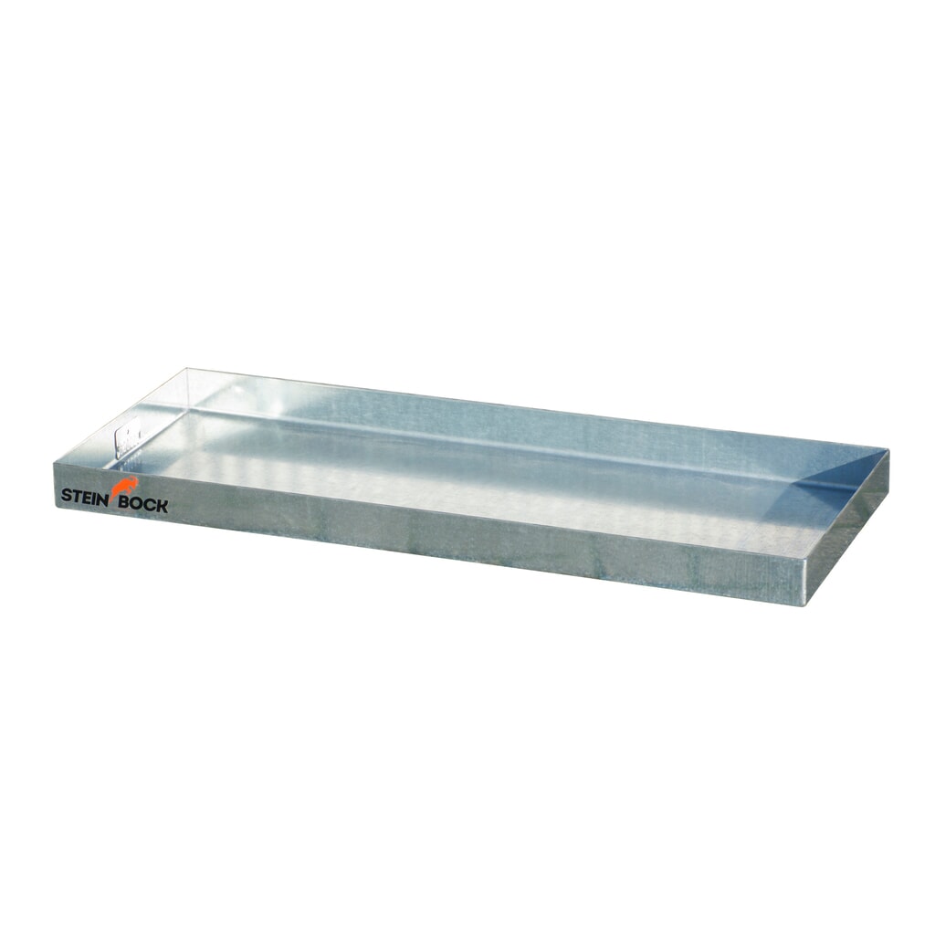Steinbock® sběrná vana na drobné nádoby z oceli, pozinkované, VxŠxH 60 x 940 x 370 mm, objem 12 l Obrázek produktu: Steinbock® sběrná vana na drobné nádoby z oceli, pozinkované, VxŠxH 60 x 940 x 370 mm, objem 12 l