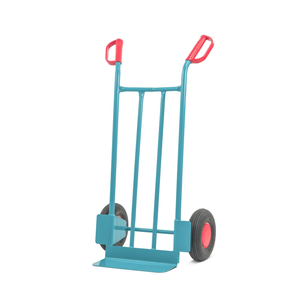 Ocelový trubkový vozík Ameise®, nosnost 250 kg, lopata ŠxH 400 x 150 mm, pneumatické pneumatiky Obrázek produktu: Ocelový trubkový vozík Ameise®, nosnost 250 kg, lopata ŠxH 400 x 150 mm, pneumatické pneumatiky