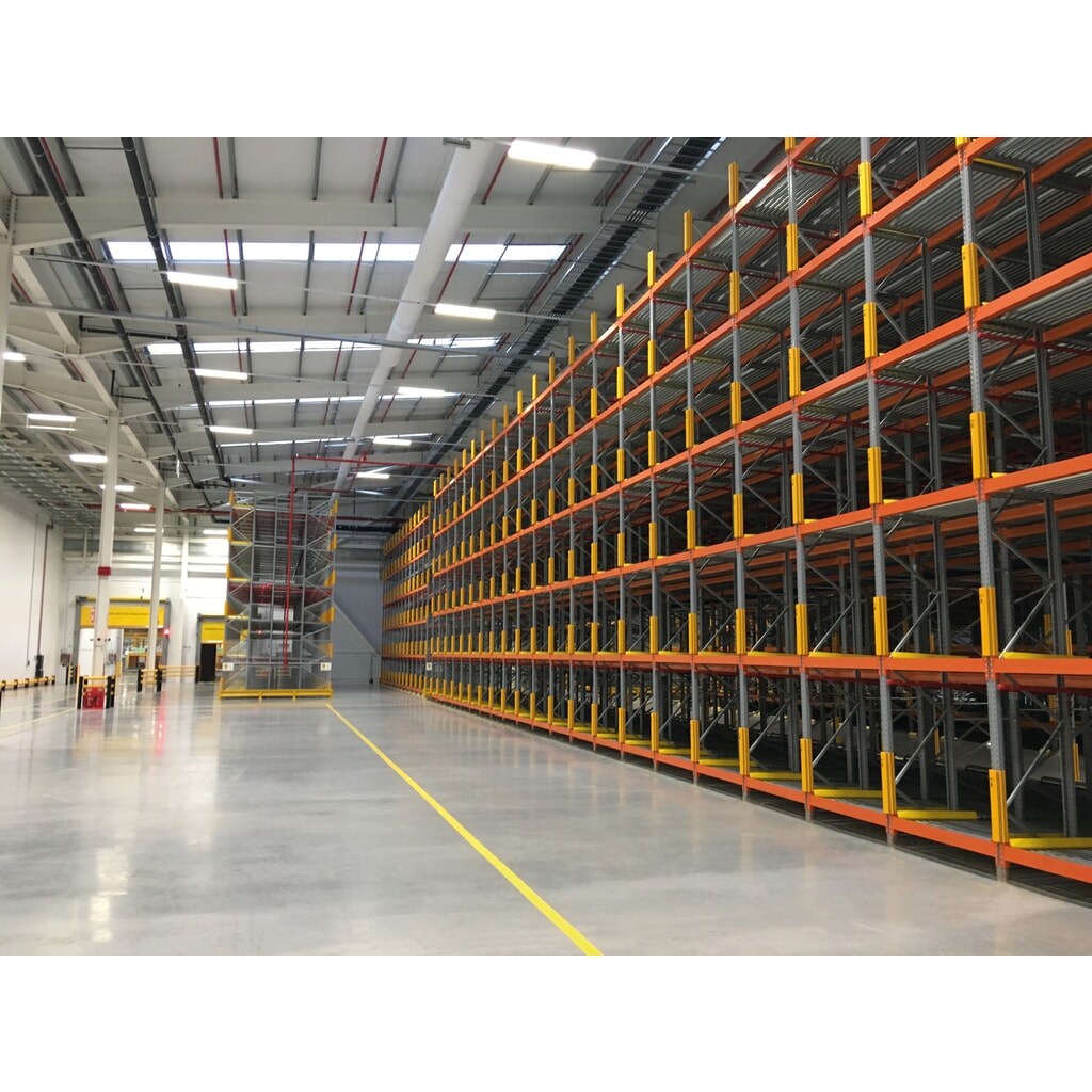Číslo obrázku produktu 5: Ochrana A-SAFE regálů RackGuard z materiálu MEMAPLEX® proti najetí, vnitřní rozměry VxŠxH 600 x 85 x 80 mm