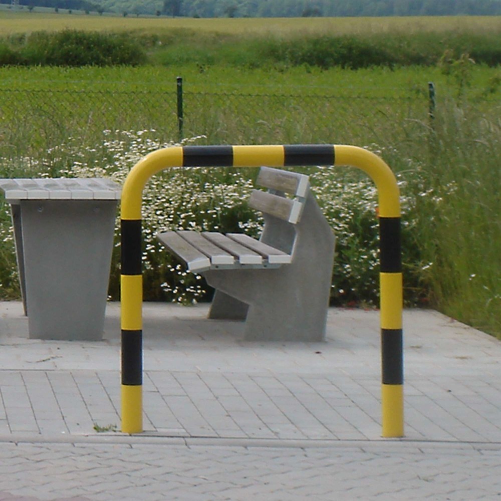 Číslo obrázku produktu 7: Ochranný oblouk - použití ve venkovních prostorách, Ø 76 mm, VxŠ 1 200 x 1 000 mm