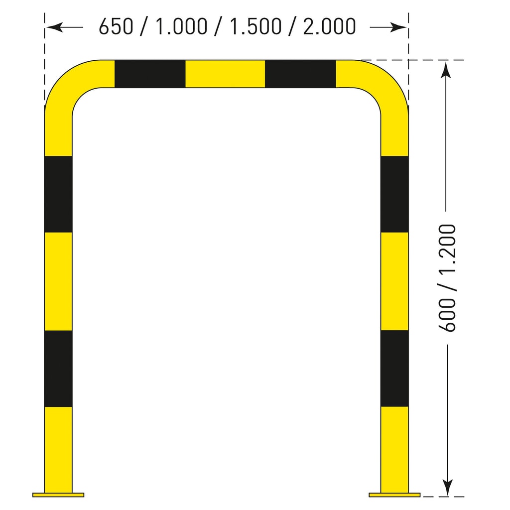 Trubková ochrana - použití ve venkovních prostorách, VxŠ 1 000 x 350 mm Číslo obrázku produktu 2: Trubková ochrana - použití ve venkovních prostorách, VxŠ 1 000 x 350 mm