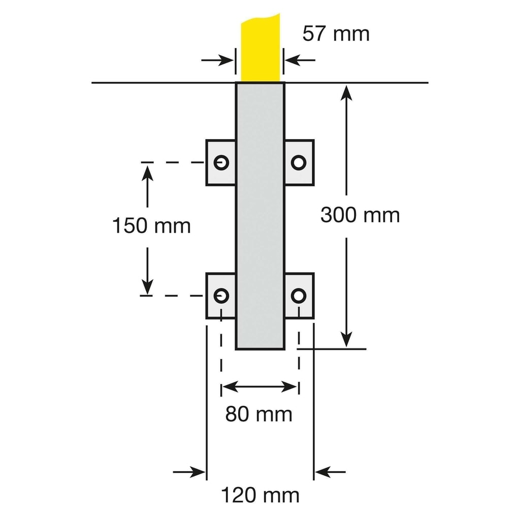 Číslo obrázku produktu 4: Ochranný oblouk, vnitřní prostor, boční upevnění, možnost vyjmutí, v×š 1300 × 1 500 mm