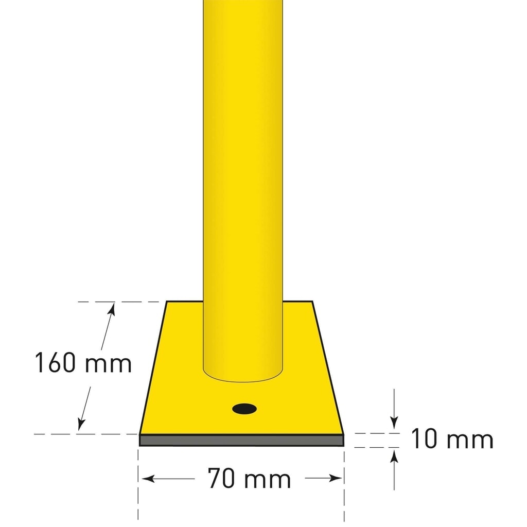 Číslo obrázku produktu 3: Ochranný oblouk, použití ve vnitřních prostorách, VxŠ 1 000 x 2 000 mm