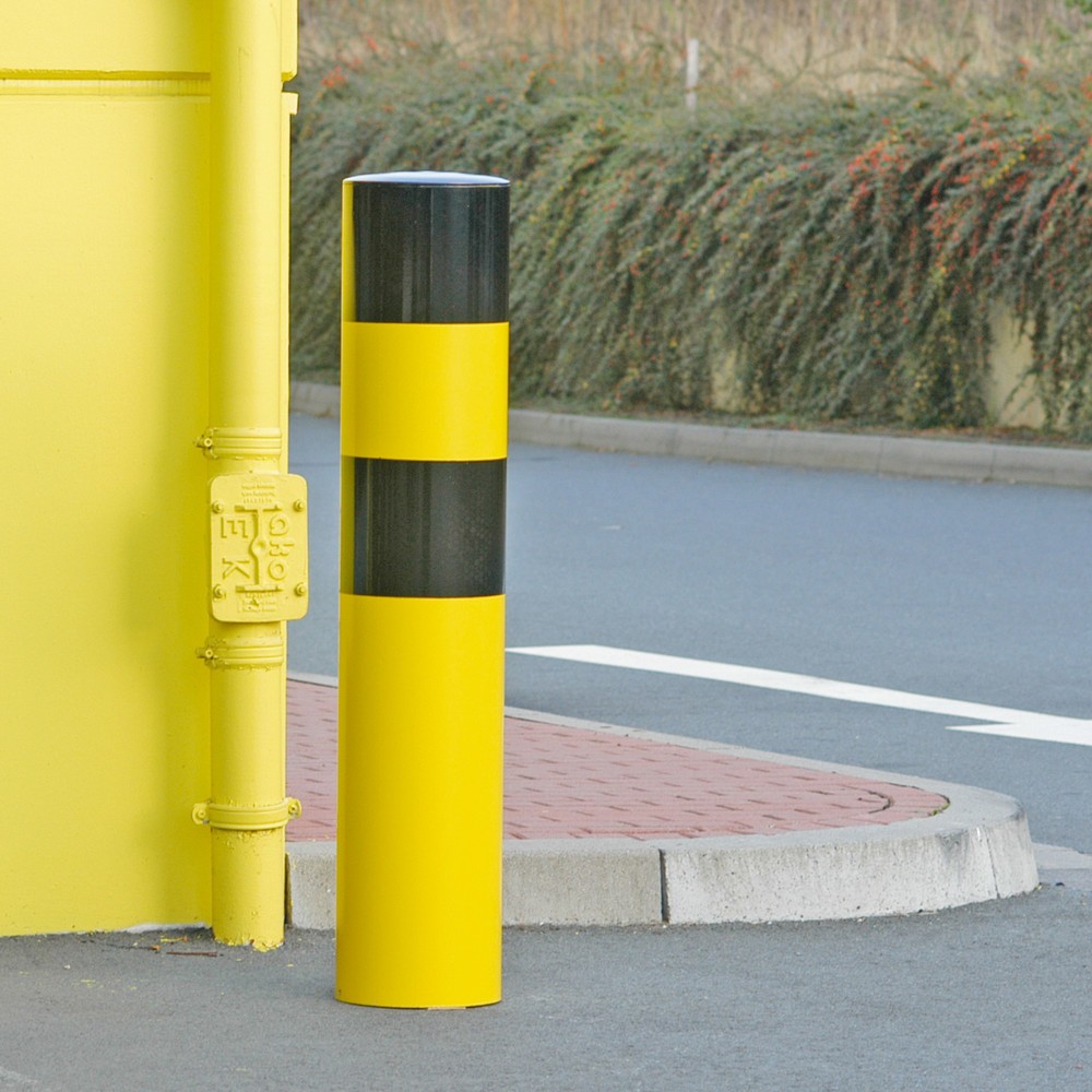 Číslo obrázku produktu 2: Ochranný sloupek MORAVIA, k zabetonování, pro venkovní použití, výška 1600 mm, Ø 273 mm