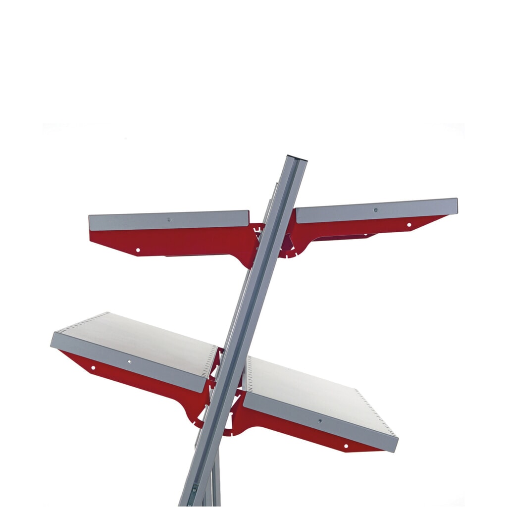 Obrázek produktu: Odkládací police pro Rocholz balicí stoly SYSTEM FLEX, Š x H 1 000 x 200 mm