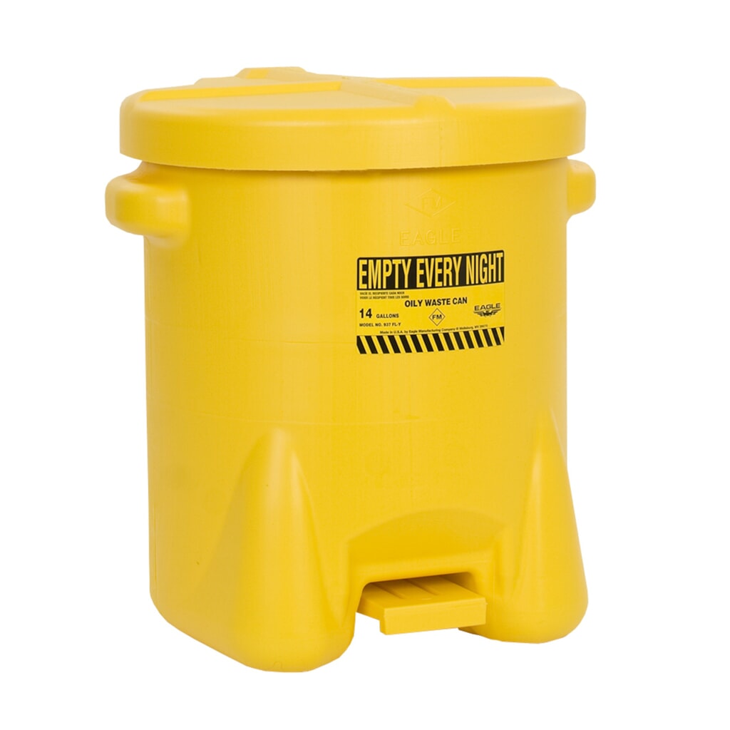 Odpadkový koš Justrite® Eagle, HDPE, 22,8 litru, červená Obrázek produktu: Odpadkový koš Justrite® Eagle, HDPE, 22,8 litru, červená