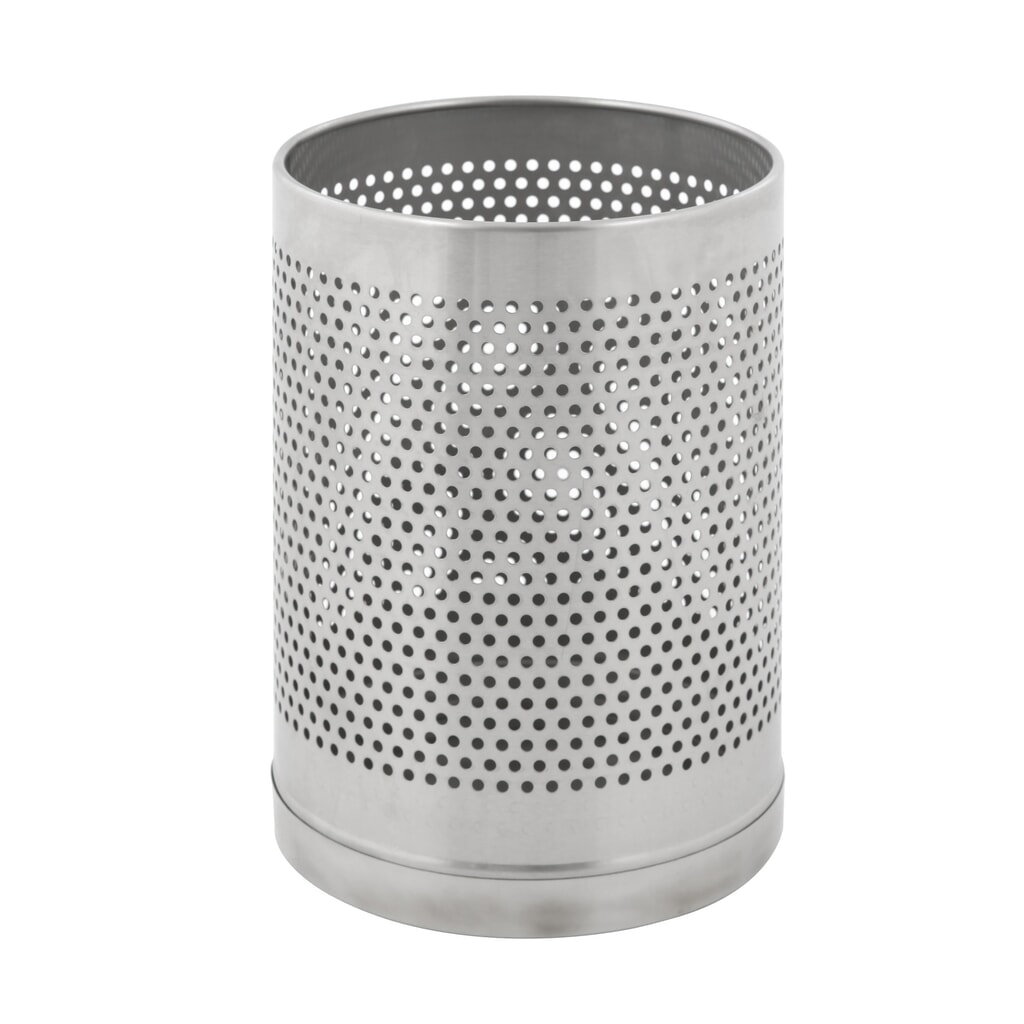 Obrázek produktu: Odpadkový koš VB-Perforatio, 10 litrů, matovaná ušlechtilá ocel