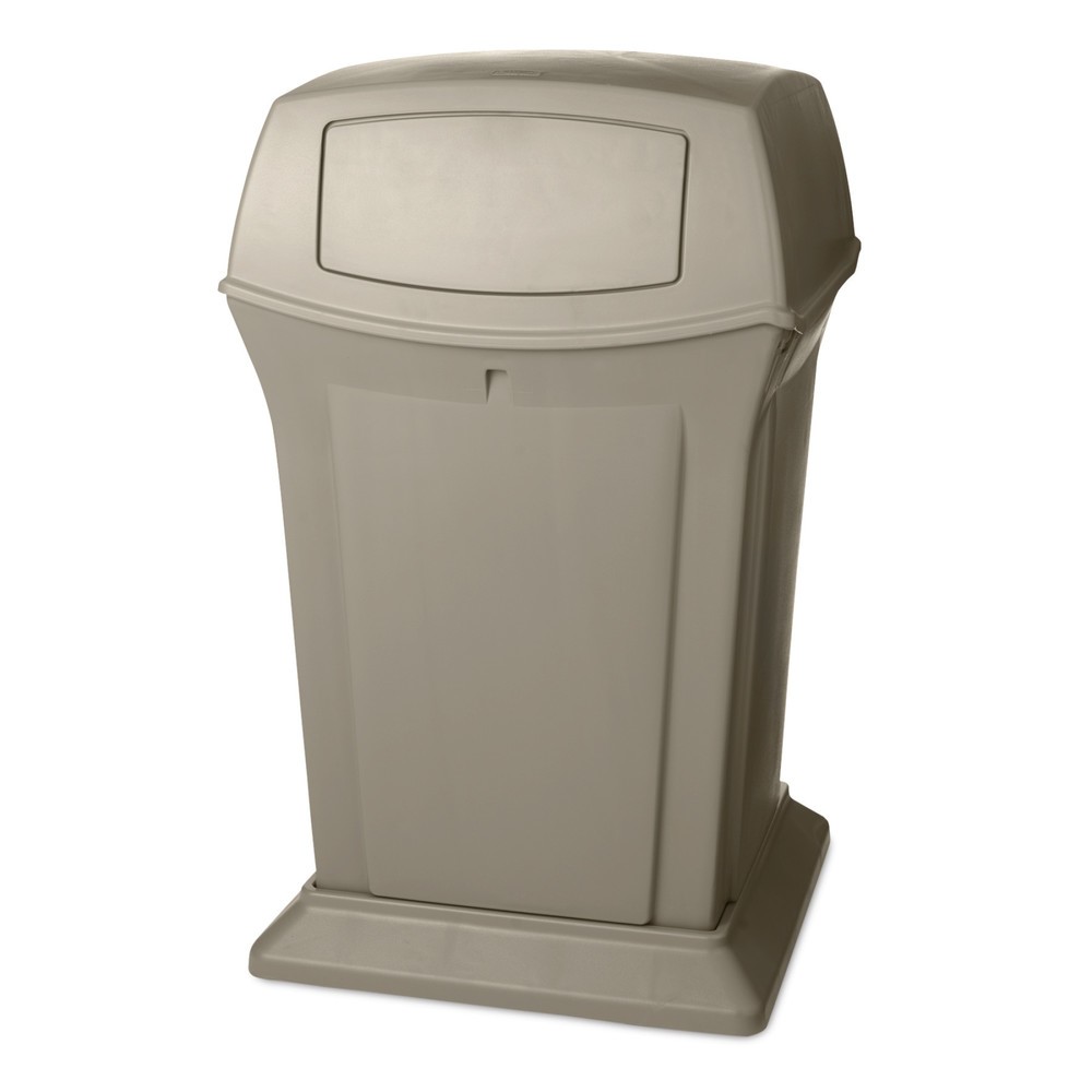 Číslo obrázku produktu 1: Rubbermaid Ranger® Odpadní kontejner, 2 klapky, 170,3 litrů, Béžová