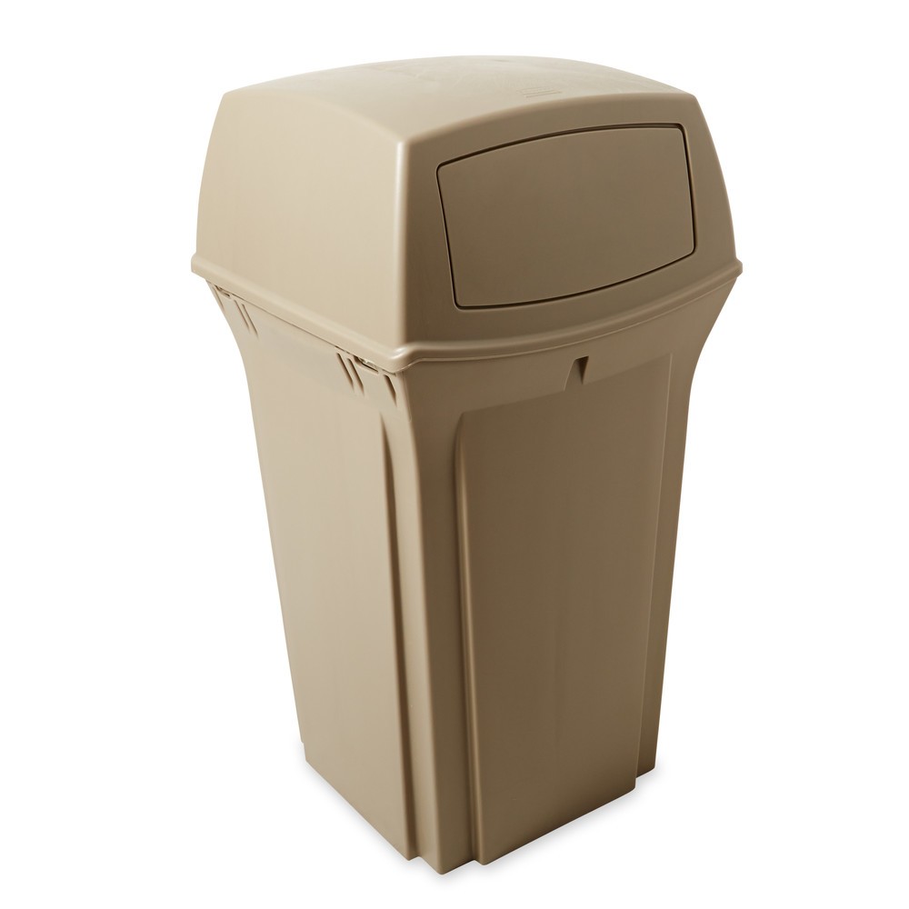 Číslo obrázku produktu 1: Rubbermaid Ranger® Odpadní kontejner, 2 klapky, 13litrů, Béžová